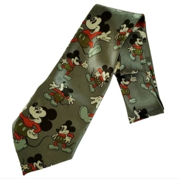 DISNEY MICKEY MOUSE Men's Neck Tie Vintage MAN'S - Picture 1 of 8
